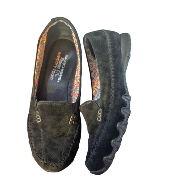 Leather Skechers Relaxed Fit Memory Foam Size 8.5 - Picture 3 of 5